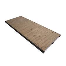 Houten vloer buiten tent (12,5m2)